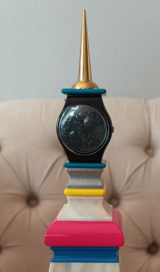 Image 1 of Swatch Special Mendini Tower 1998 horloge de table designer Alessandro Mendini