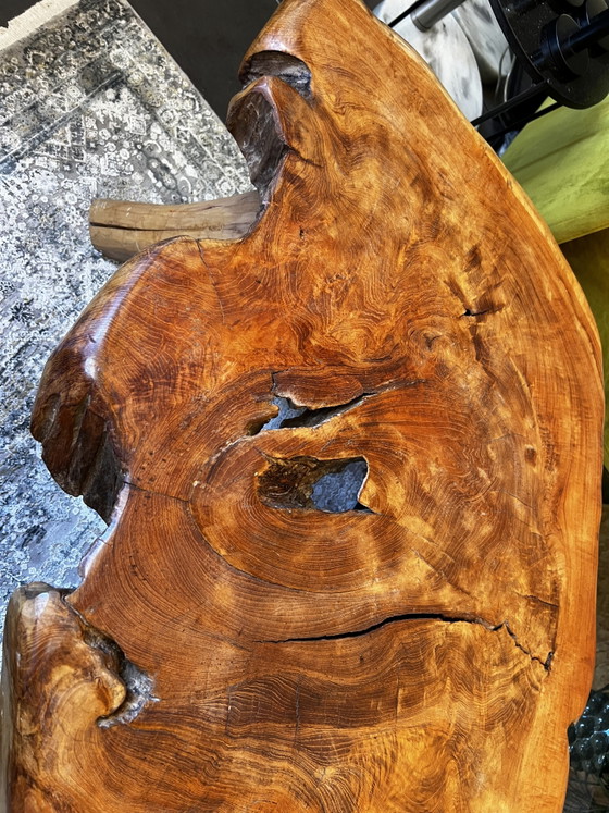 Image 1 of Solid teak wood Japandi root table
Unique handmade coffee table