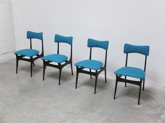 Image 1 of 4 'S3' Eetkamerstoelen van Alfed Hendrickx voor Belform, 1950