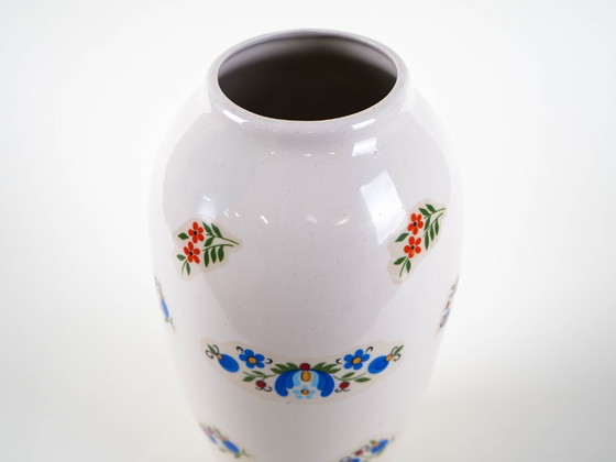 Image 1 of Porcelain vase, Kashubian design, 1980s, made in Poland