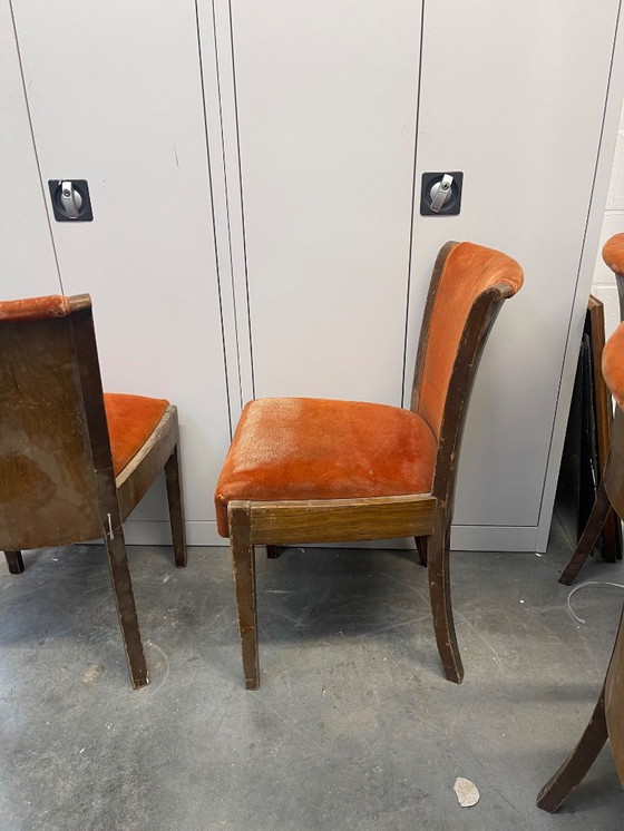 Image 1 of À restaurer : Ensemble de 6 chaises originales DE Coene Frères (RUBENS)