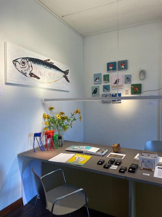 Painting of Fish – Paintings & Drawings, Canvas, Aluminium (photo 6 of 6)