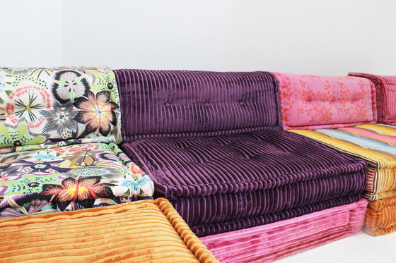 Image 1 of Roche Bobois Mah Jong Modular Sofa Missoni Stoff Hans Hopfer, Satz von 18