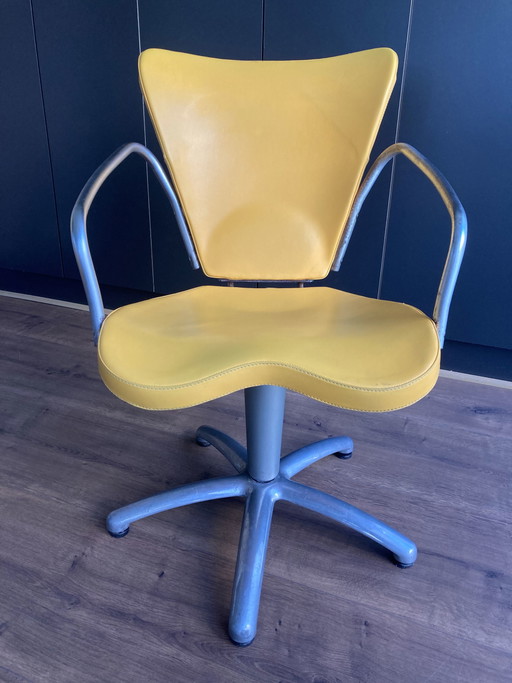 4x Fauteuil pivotant italien d'époque.