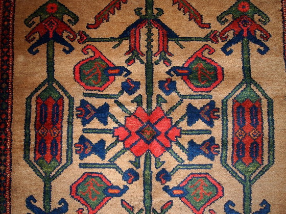 Image 1 of Handmade antique Persian Kurdish rug 4' x 6' (122cm x 183cm) 1900s -1B422