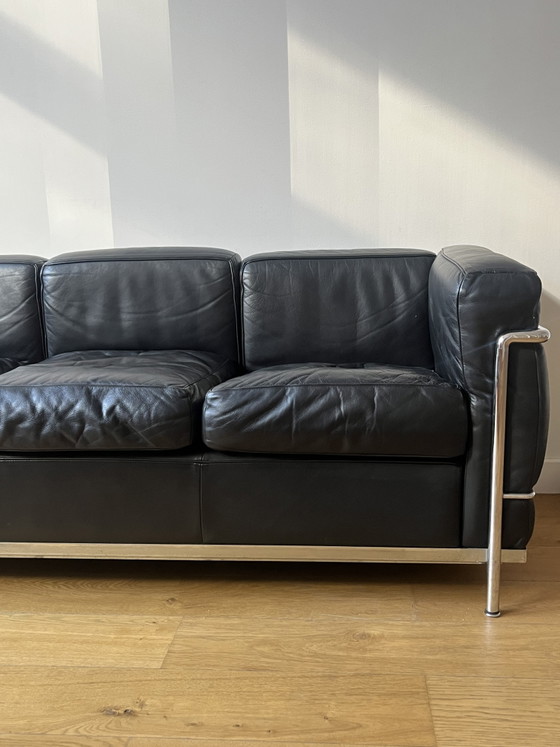 Canapé 3P LC2 Cassina – Leather, Metal (photo 4 of 6)