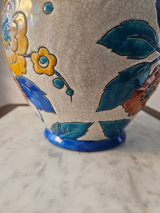Image 1 of Boch Frères Keramis vase – decor D.2516 – ca. 1939 – Belgium