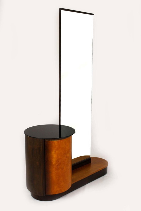 Image 1 of Toeletta restaurata con specchio di Jindrich Halabala per Up Zavody, anni '40