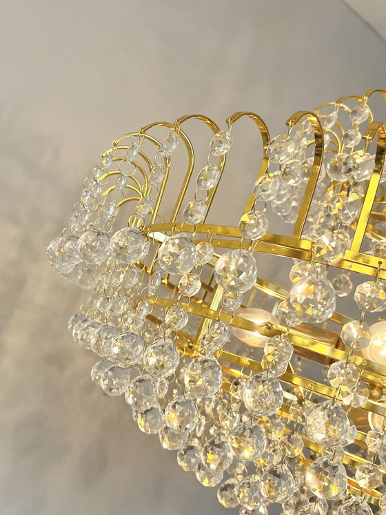 Image 1 of Crystal Large Chandelier Pendant Lamp Crystal Balls