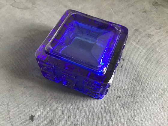 Cendrier Vintage Bleu Cobalt Designer Finlandais Tamara Aladin – Taalari, Objets déco, Glass (photo 4 of 8)