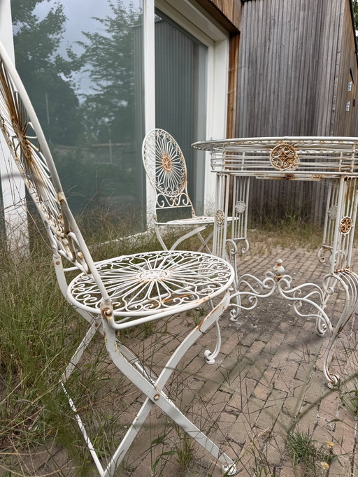 Brocante bistro set