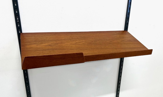 Image 1 of Étagère à magazines vintage en teck par Kai Kristiansen pour le système mural modulaire FM.