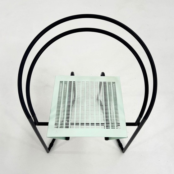 Black & Mint La Tonda Chair By Mario Botta For Alias, 1980s – Side chairs, Metal (photo 3 of 11)