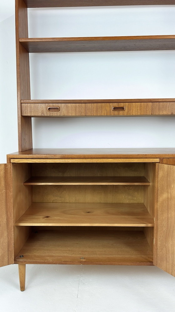 Swedish vintage teak veneer bookcase – Wood, Mid Century Modern (photo 6 of 16)