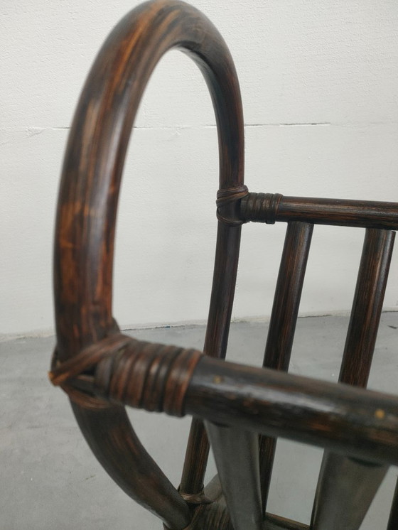 Image 1 of Vintage rattan magazine holder/reader