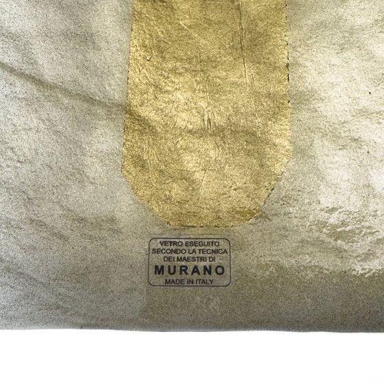 Image 1 of Coppia di applique in vetro di Murano giallo oro con grandi foglie, stile Mid-Century Modern