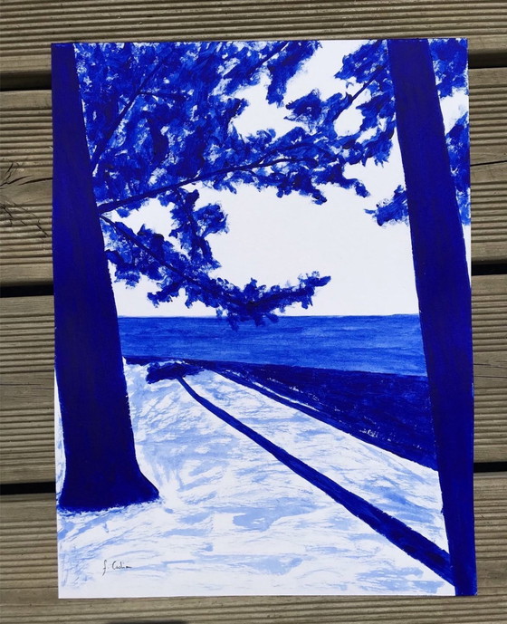 Image 1 of Acrylic on Hahnemühle 325g white paper. Size 40x30cm.