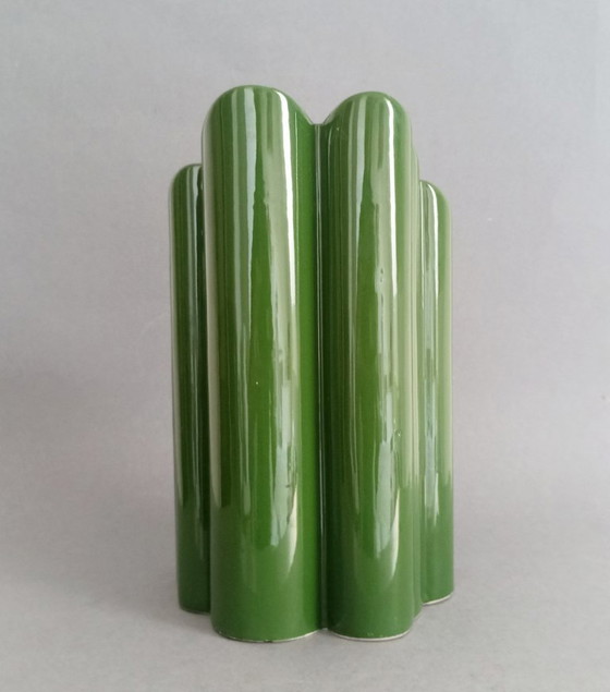 Image 1 of Postmoderne/Space-Age-Keramikvase von Form DeVaux France aus den 1970er Jahren – eine echte Rarität