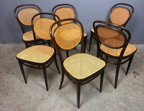 Thonet 215r 6 chairs classic design – Dining chairs, Wood, Rattan (photo 4 of 15)
