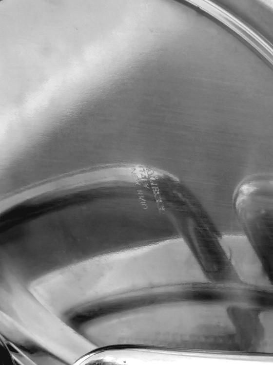 Image 1 of Sottsass Ettore design years '70 for Alessi ice bucket for bottles with column