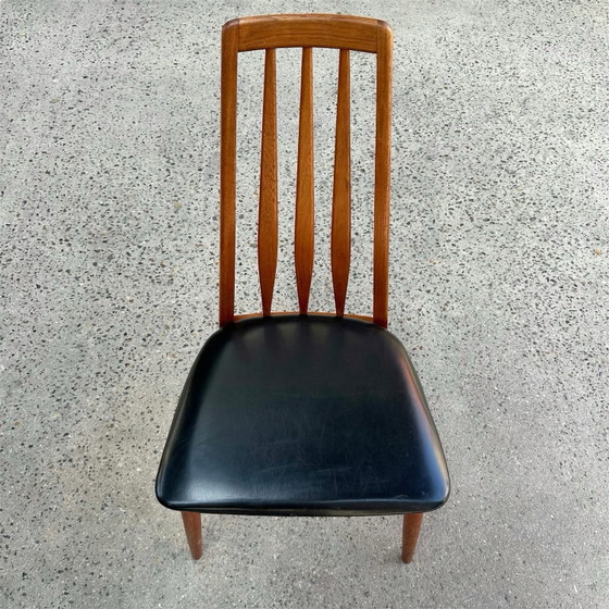 Set of 4 Dining chairs by Niels Koefoed, 1960, Henning Kjaernulf, Wood, Black (photo 6 of 10)