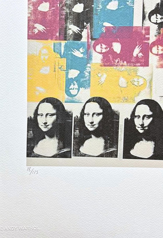 After Andy Warhol, Colored Mona Lisa, 1980s, Lithograph – Lithographs & prints, Paper (photo 4 of 7)