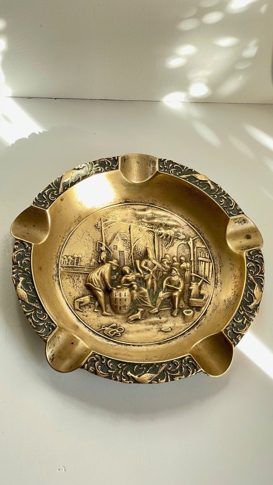 Image 1 of Posacenere vintage in ottone massiccio