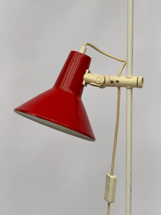 Image 1 of Woja Holland Vintage Floor Lamp – Red Dutch Design Icon