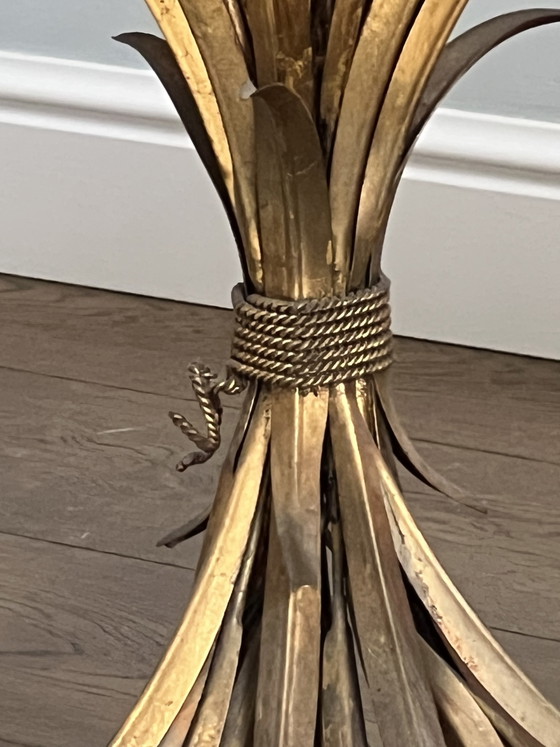 Set di tavolini laterali in stile Hollywood Regency. – Coco Chanel, Glass, Metal (photo 3 of 6)
