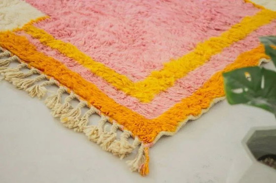 Tapis en laine rose fait main 2.4/1.6m Marocain – Wool, Bohemian (photo 4 of 5)