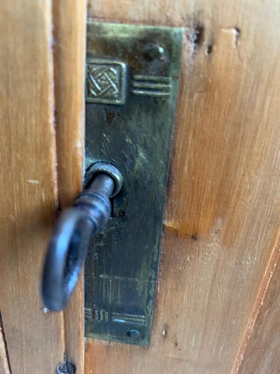 Image 1 of Vintage Kersenhouten Kast met Lades en Opzetstuk