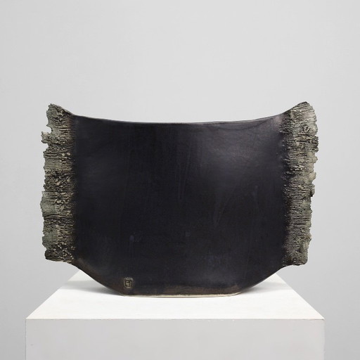 Signierte französische Keramikvase, Frankreich, um 1960