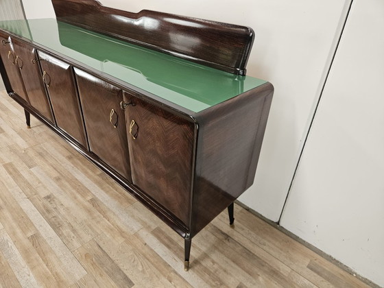 Credenza in mogano con piano in vetro, 1960 – Credenze, Legno (photo 2 of 43)