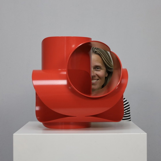 Image 1 of Sculptuur “Axis Rood” Rob Zweerman, 2016