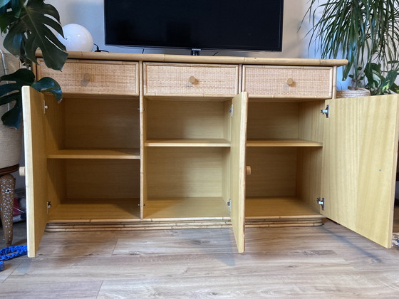 Image 1 of Rotan kast vintage