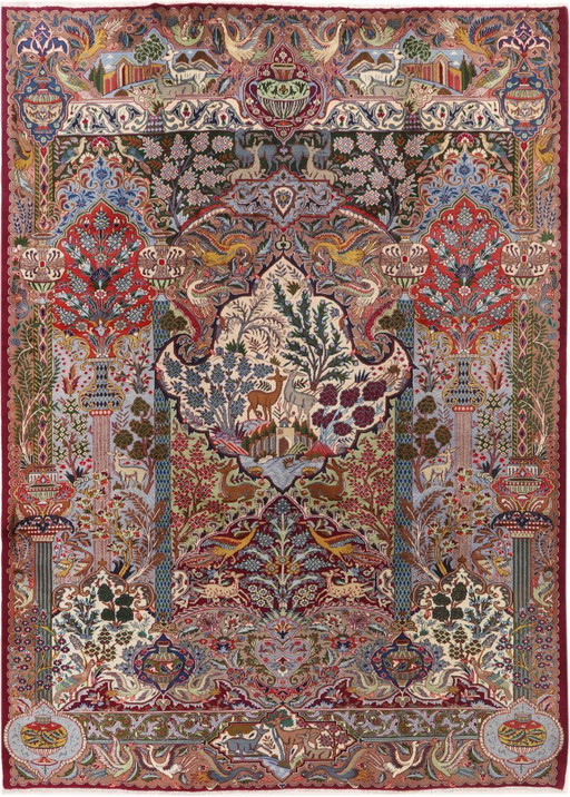 Persian carpet Kashmar 3.50 x 2.50 Oriental carpet fine No. 1050