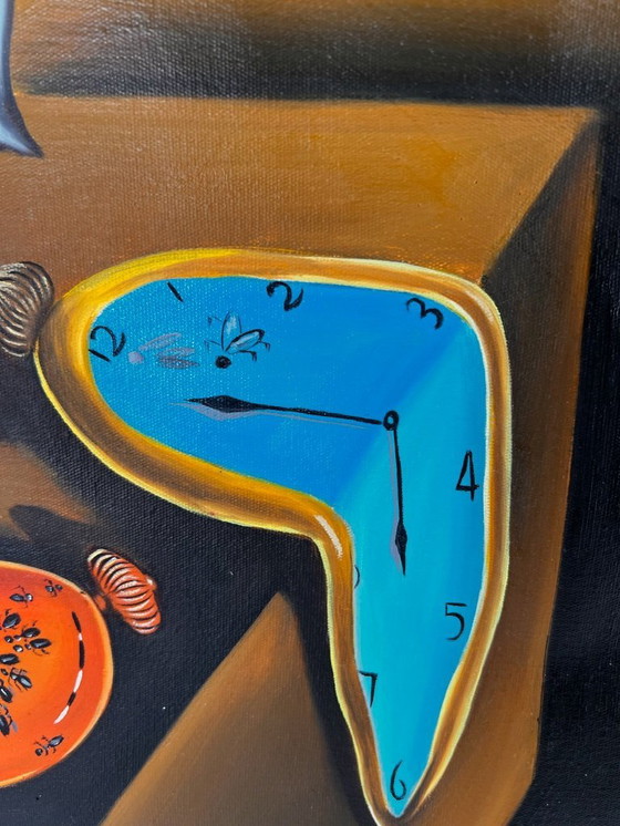 Image 1 of Salvador Dalí – A Second Before - Hand-painted on canvas (rolled up)