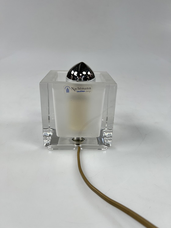 Image 1 of Lampada vintage a cubo in vetro, design Nachtmann Leuchten, Germania anni '70