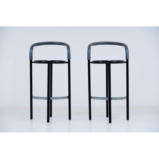 Pair of vintage Fritz hansen Pelikan stools by Niels Gammelgaard 1987