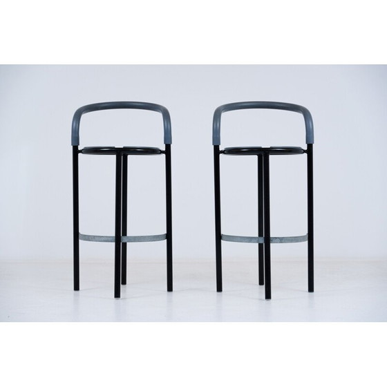 Image 1 of Pair of vintage Fritz hansen Pelikan stools by Niels Gammelgaard 1987