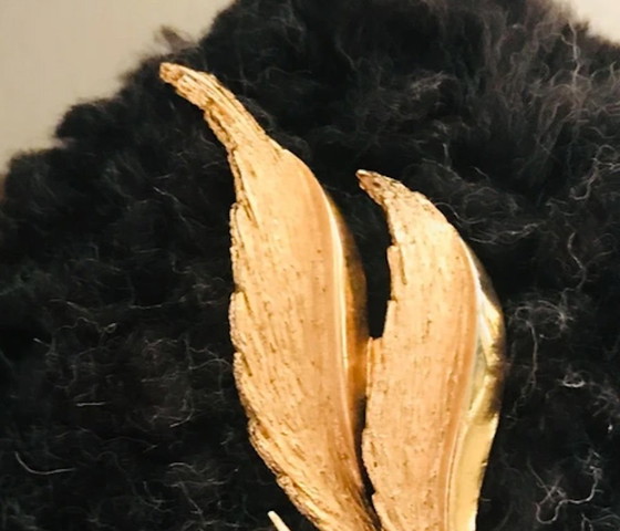 Image 1 of Vintage leaf brooch
