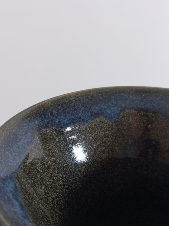 Image 1 of Vintage mid-century signed artist ceramic vase