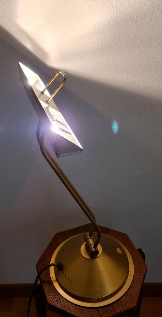 Image 1 of Lampe de banquier lampe de bureau lampe de piano Hollywood Regency Heinz Neuhaus