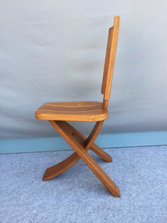 Image 1 of PIERRE CHAPO / SELTZ - 4 VINTAGE CHAIRS