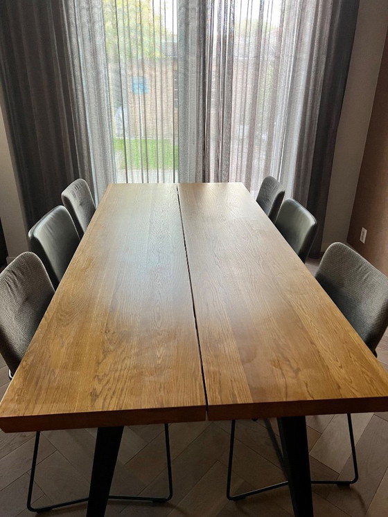Qliv Side To Side Mesa de comedor 220x100 – Mesas de comedor, Wood, Metal (photo 5 of 5)