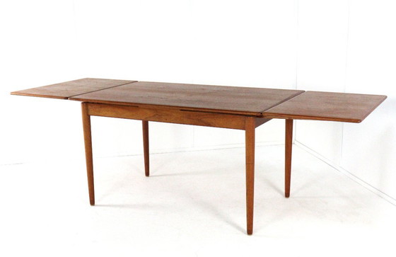 Image 1 of Rectangular extendable dining table 'Flovt' vintage Danish design