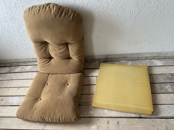 Deux fauteuils en rotin avec repose-pieds – Rattan, Textile (photo 5 of 7)
