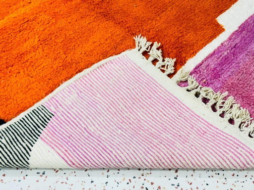 Marokkanischer Teppich aus Naturleinen, 300 x 200 cm