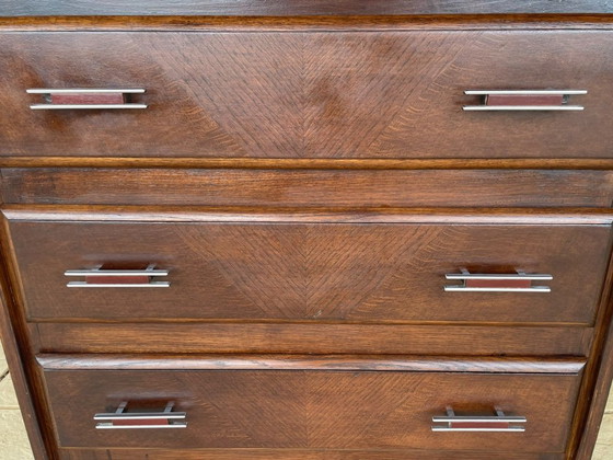 Commode vintage en noyer de style Art déco, années 1950 – Wood (photo 7 of 28)
