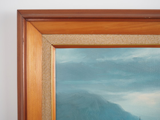 Image 1 of Tableau "La pêche de nuit", design scandinave, années 1970